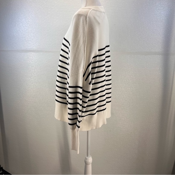 NWT Oversized Batwing Sweaters 2024 Fall Outfits Crewneck Ribbed Knit Side Slit - Picture 10 of 17